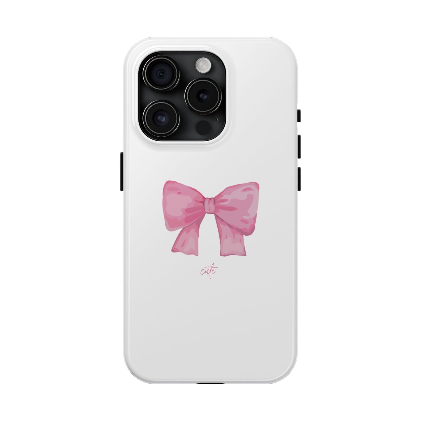 Bow Glossy White Phone Case