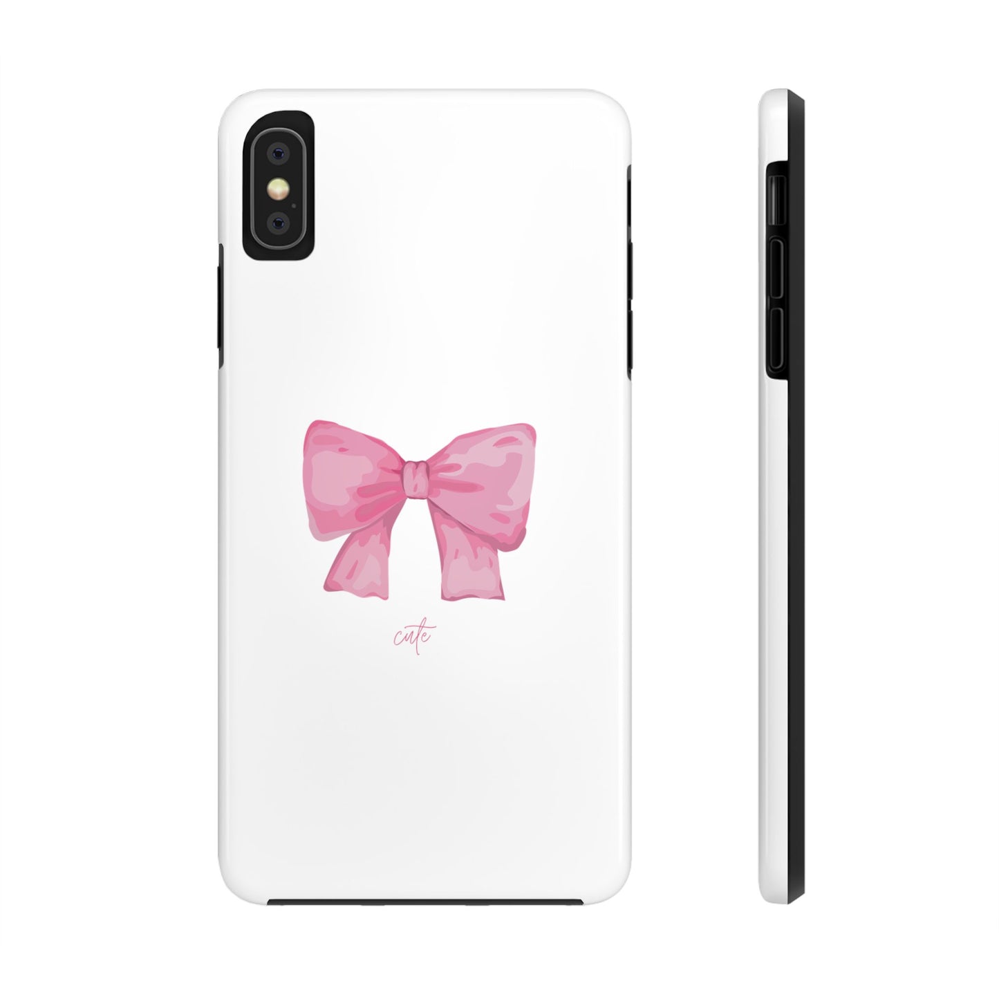 Bow Glossy White Phone Case