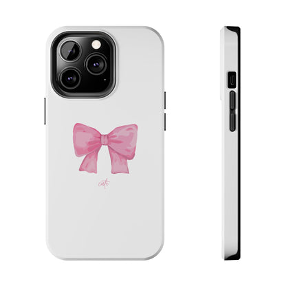 Bow Glossy White Phone Case