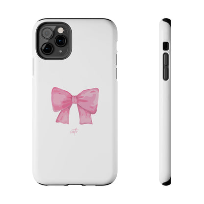 Bow Glossy White Phone Case