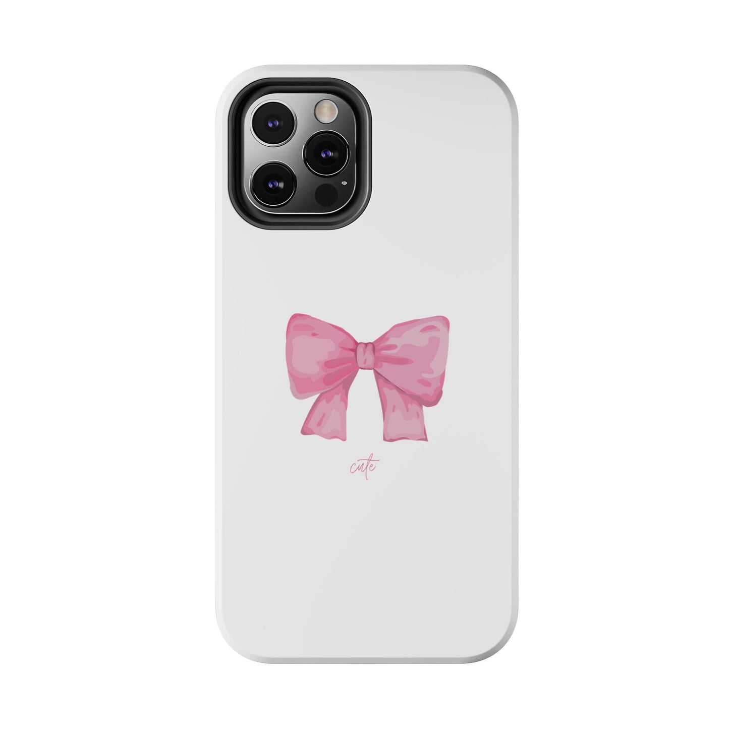 Bow Glossy White Phone Case