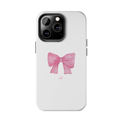 Bow Glossy White Phone Case