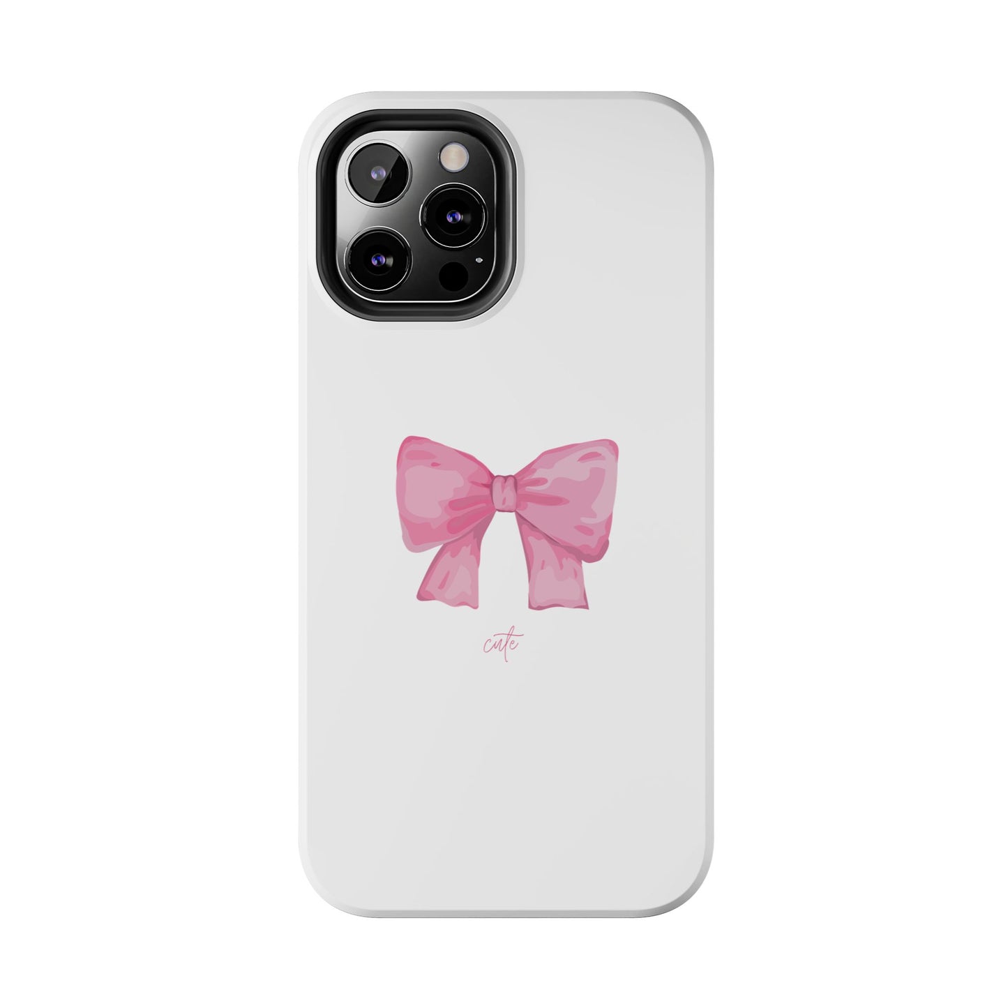 Bow Glossy White Phone Case