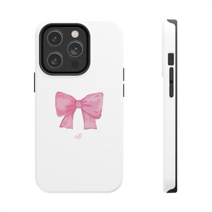 Bow Glossy White Phone Case