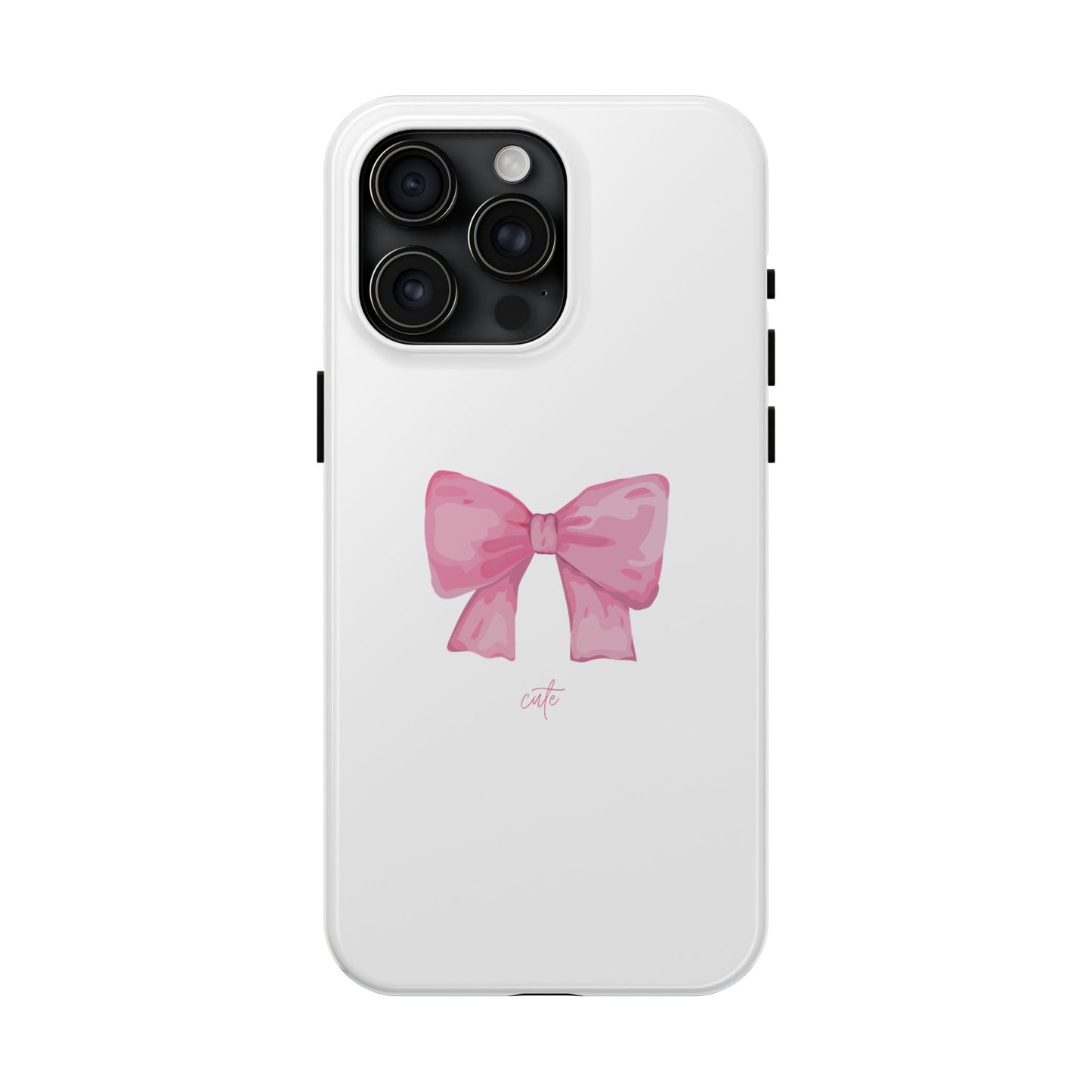 Bow Glossy White Phone Case