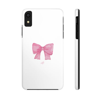 Bow Glossy White Phone Case