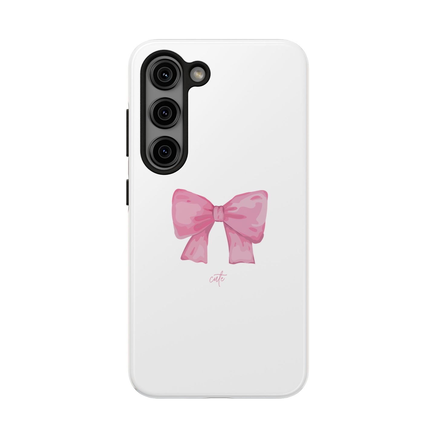 Bow Glossy White Phone Case