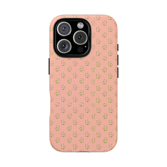 Floral Peach Matte Tough Case