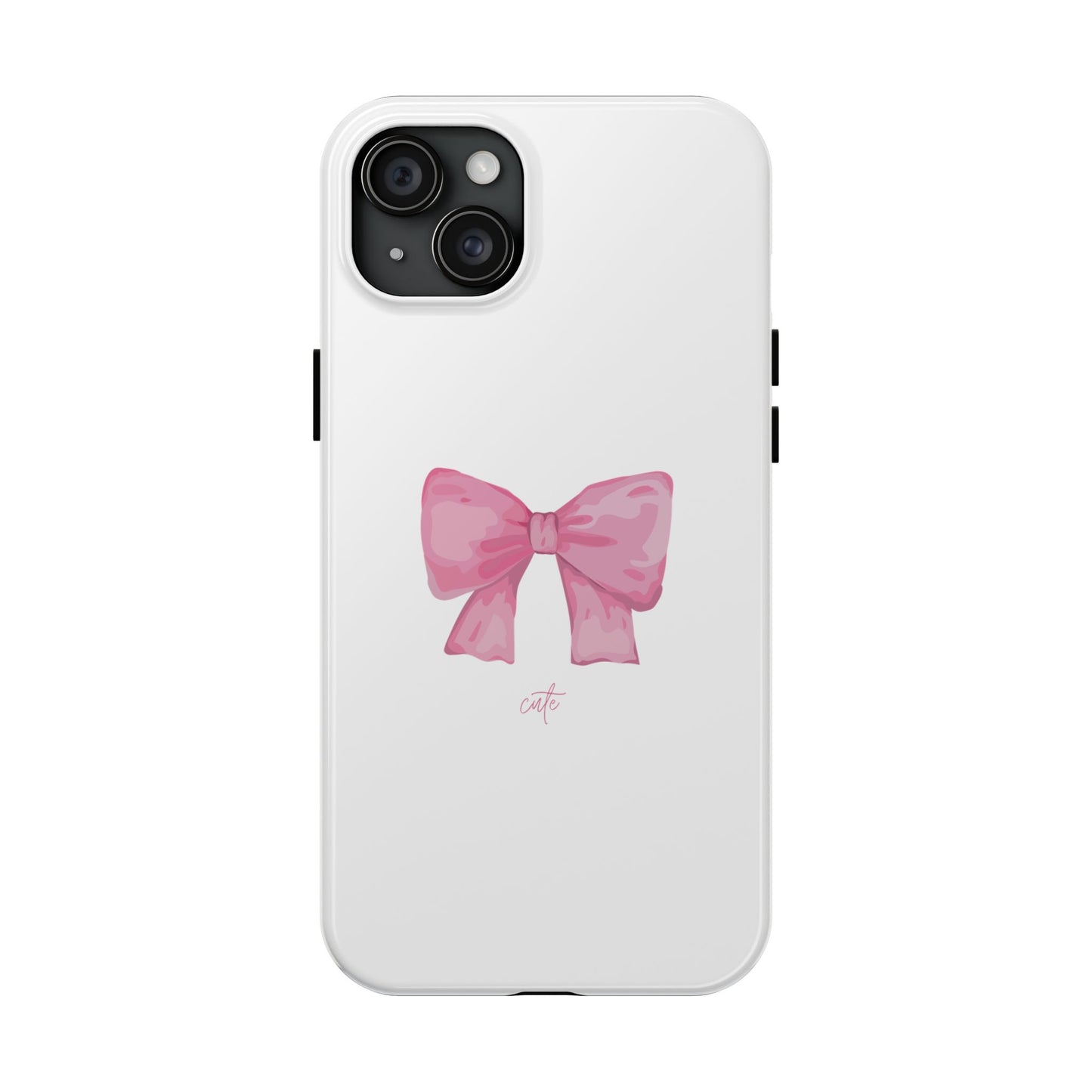 Bow Glossy White Phone Case