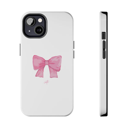 Bow Glossy White Phone Case